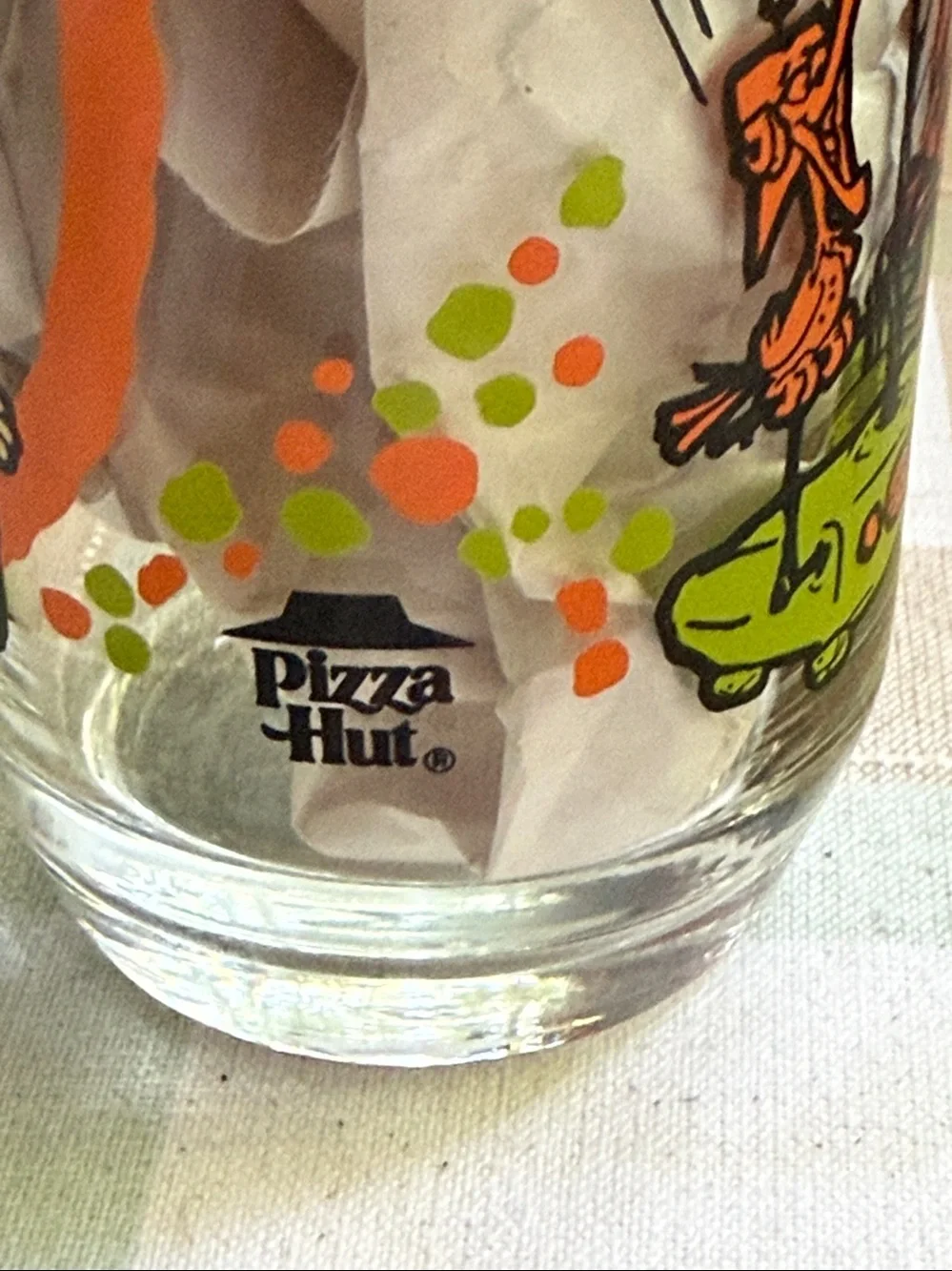 Vintage 1986 Betty Rubble Flintstones Pizza Hut Glass